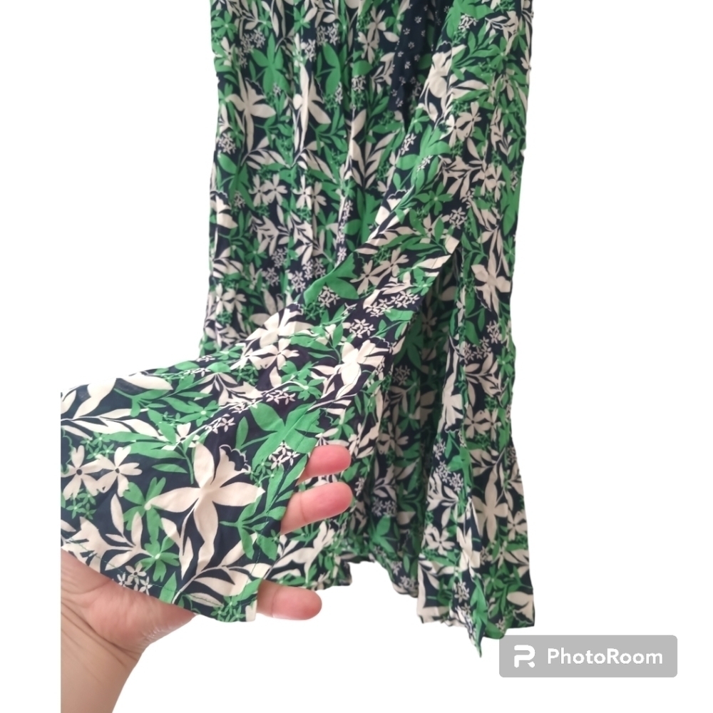 🦚Anthropologie Velvet By Graham & Spencer Susannah Wrap Midi Skirt. Size S - Picture 9 of 15